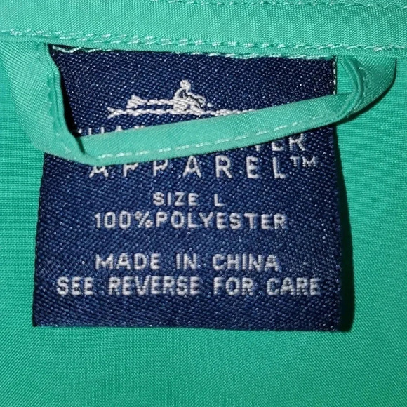 Charles River Apparel Teal Oversized Windbreaker Rain Jacket Size L - Picture 3 of 11